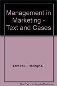 Management in marketing ; text and cases