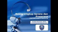 Ruang Lingkup Sarana dan Prasarana